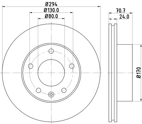 HELLA PAGID Тормозной диск 8DD 355 113-391